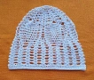 Памучна, ажурена, детска шапка, снимка 1