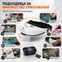 Увеличителна лупа за глава очила LED осветление лампа за часовници зъболекар четене шиене бродиране, снимка 5