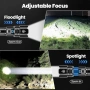 Нов тактически Мощен LED Фенер 1000000 LM Акумулаторен USB-C IP67 5500mAh, снимка 3