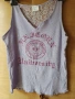 Лилав летен топ с дантелен гръб / Lilac Lace Back Tank Top - Size M/L, снимка 1