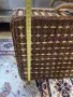 Ретро кошница за пикник от ратан с комплект за 4 души, снимка 7