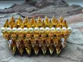 Старинна чешка брошка с кристали , снимка 2