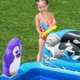 Надуваем детски басейн с морски животни, водни играчки и игра за хвърляне на халки, снимка 12