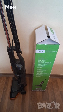Прахосмукачка вертикална 2в1 AYCO HAVC-230, 600W, 500 мл, HEPA филтър, Циклон, Черен/оранжев, снимка 5 - Прахосмукачки - 54440918