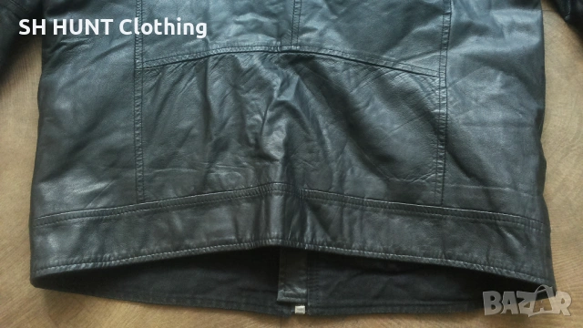 Jack & Jones Leather Jacket Размер L мъжко яке естествена кожа 19-27, снимка 9 - Якета - 54810505