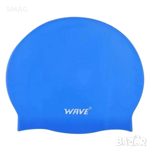 Силиконова шапка за плуване, синя - One Size_1211102