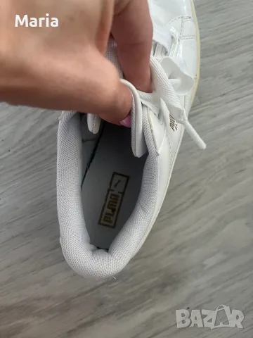 Оригинални дамски маратонки Puma Basket Patent размер 37.5, снимка 3 - Дамски ежедневни обувки - 55432001