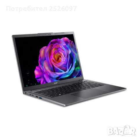 Нов ACER 14 AI/WUXGA/Ultra 5 226V/16GB 8533MHz/512GB/ARC 130V, снимка 3 - Лаптопи за работа - 55672546