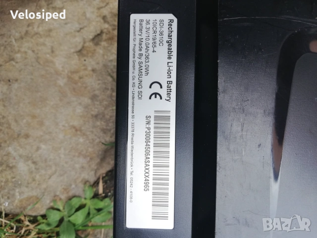 Батерия за велосипед Samsung 36 Volt 10.0 ah                   , снимка 3 - Велосипеди - 55166622