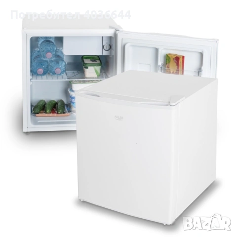 Компактен мини хладилник 45L – тих (40 dB), икономичен, с регулируема температура