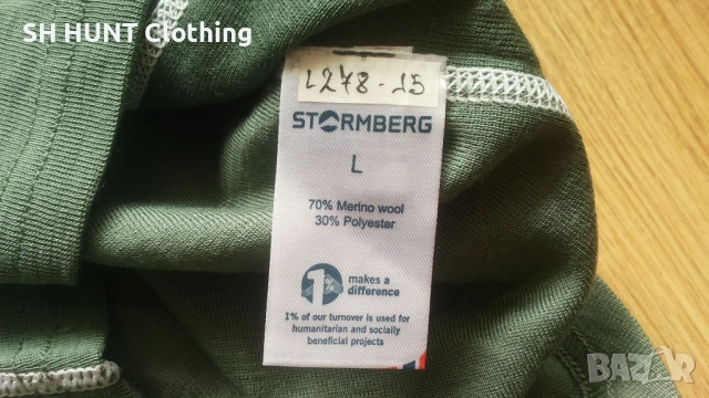 STORMBERG Thermo Underwear 100% Merino Wool размер M / L за лов термо блуза 100% Мерино вълна - 2680, снимка 9 - Екипировка - 54732313