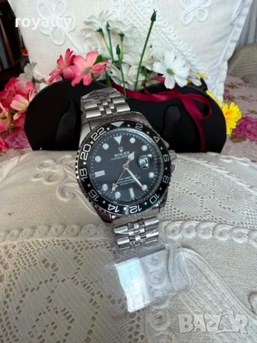 Rolex Нов Мъжки Часовник Кварцов Механизъм Ролекс , снимка 2 - Мъжки - 54722382