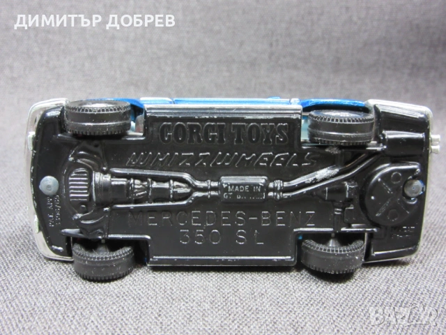 1/43 СТАРА РЕТРО МЕТАЛНА КОЛИЧКА МАЩАБЕН МОДЕЛ MERCEDES-BENZ 350 SL CORGI TOYS, снимка 8 - Колекции - 54119400