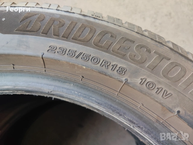 2бр.зимни гуми 235/50/18 Bridgestone, снимка 4 - Гуми и джанти - 54186164