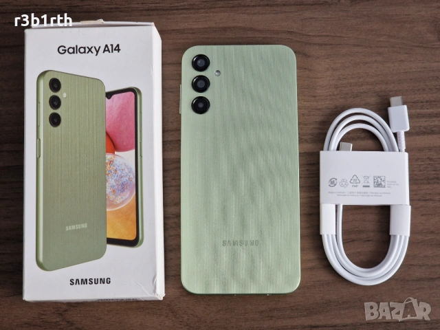 Смартфон Samsung Galaxy A14, 4/64GB, зелен, снимка 8 - Samsung - 54820816