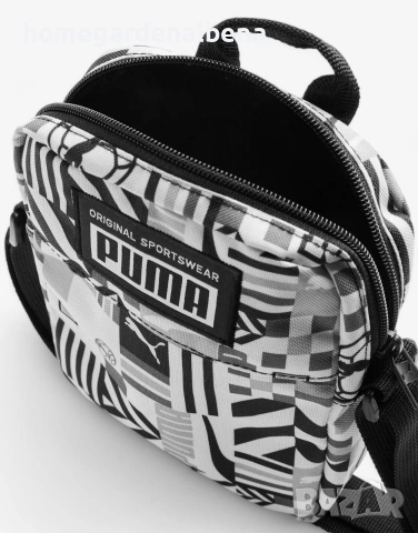 PUMA Academy Portable Bag Унисекс спортна чанта черно бяла НОВА | -45%, снимка 4 - Чанти - 54455366