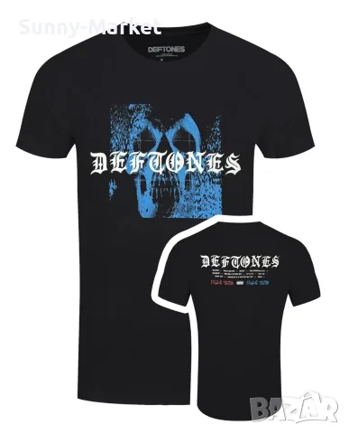 Мъжки тениски Deftones Static Skull