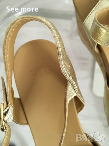 UGG сандали в златисто 39, снимка 3 - Сандали - 54990729