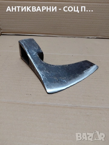 Соц Стара Ръчно Кована Брадва 1.200кг. НОМЕР 295., снимка 2 - Антикварни и старинни предмети - 54169281
