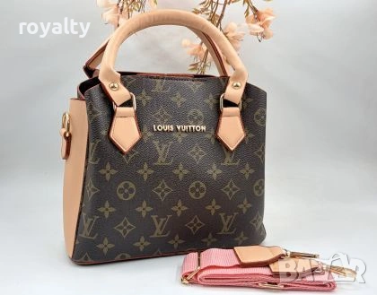 Louis Vuitton Нова Дамска Кожена Чанта Луи Витон 