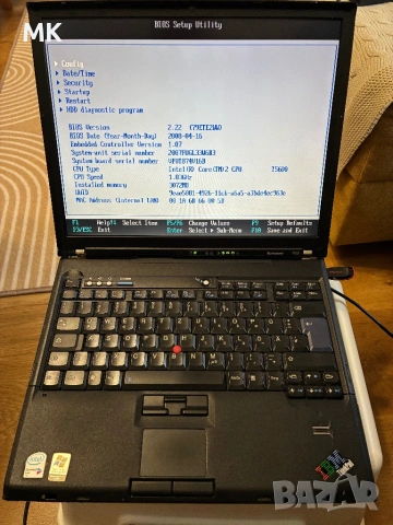 Лаптоп Lenovo ThinkPad T60
