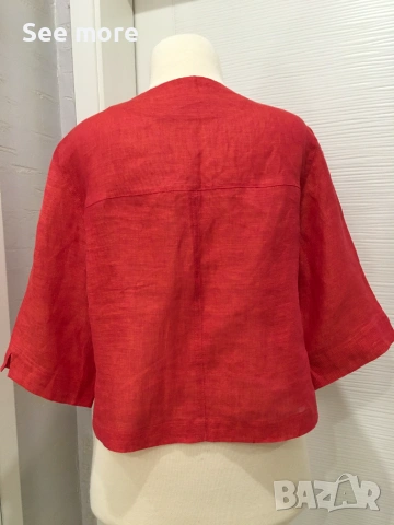 MONARI By Bosch Textil 100% ленен топ IT42, снимка 3 - Ризи - 54990149