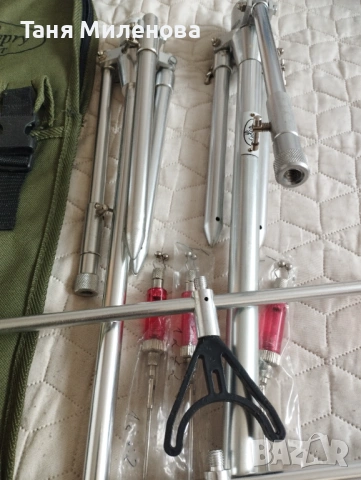 Стойка за риба 3 въдици, висококачествена инокс, снимка 9 - Такъми - 54073489