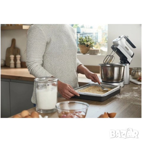 Миксер с купа KENWOOD HMP54.000SI CHEFETTE, 650 W, Купа от неръждаема стомана 3,5 л, снимка 11 - Миксери - 54750989