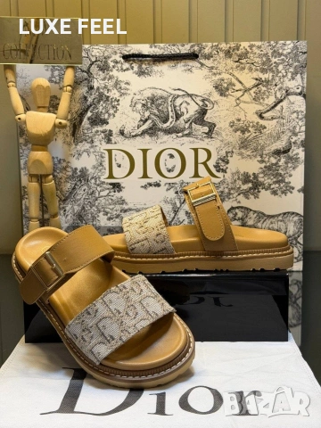 Dior ⚜️Дамски Чехли , снимка 5 - Чехли - 54553442