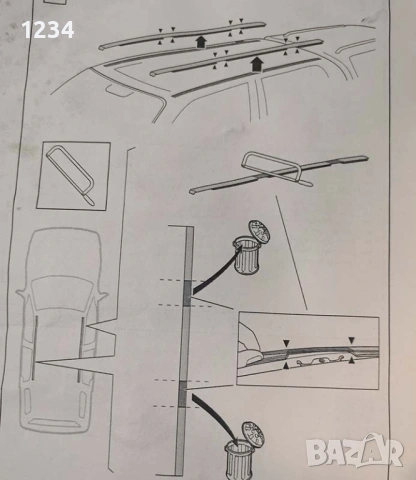 Багажник напречни греди THULE рейки за MITSUBISHI L200, Triton, FIAT Fullback, снимка 9 - Аксесоари и консумативи - 54561850