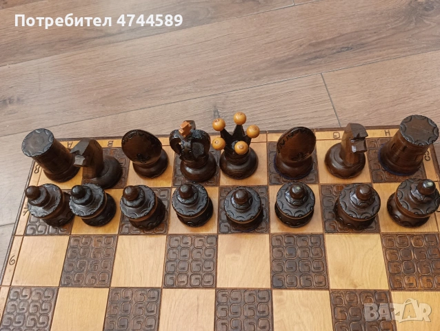 Дървен шах, снимка 4 - Шах и табла - 54726254
