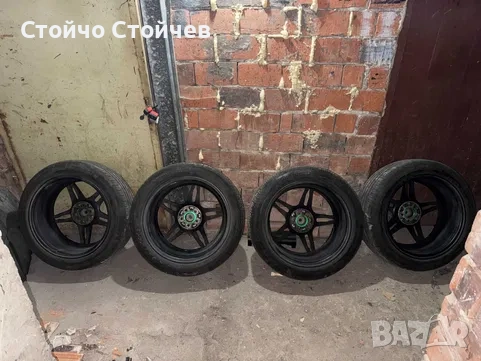 Джанти с гуми 18 цола 5х100 + патерица Subaru Outback, снимка 6 - Гуми и джанти - 54576493