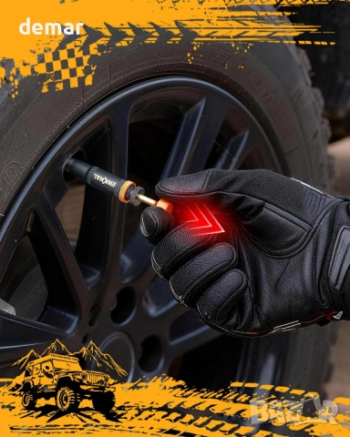 Комплект регулируеми вентили за гуми LINKNAL с автоматично спиране (10-30 PSI/0.7-2 BAR), 4 бр., снимка 3 - Аксесоари и консумативи - 54448743