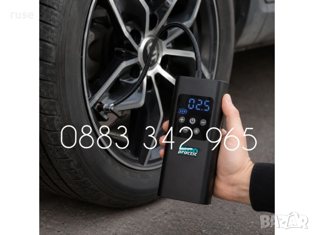 НОВИ! Акумулаторен компресор Auto Practic 7.4V 3 х 1500 mAh, снимка 2 - Аксесоари и консумативи - 55211298