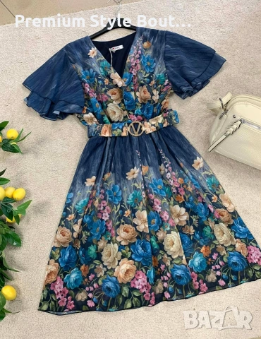 флорална рокля , снимка 4 - Рокли - 54036416