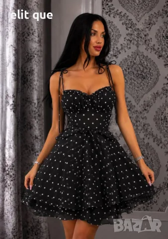 Мини рокля на точки 🦋, снимка 2 - Рокли - 55342336