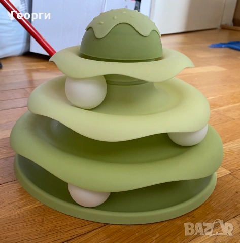 Забавна интерактивна играчка за котки Happy Tails