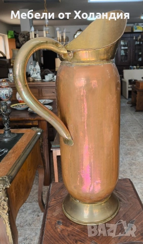 Голяма кана от мед и месинг, снимка 2 - Антикварни и старинни предмети - 54132534