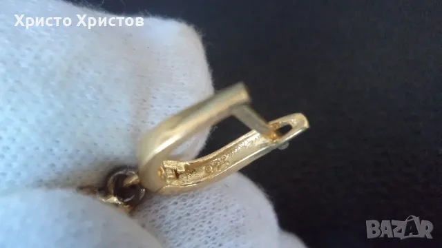 Сребърен 925 проба комплект с натурални сапфири и авантюрини, снимка 7 - Бижутерийни комплекти - 55671959