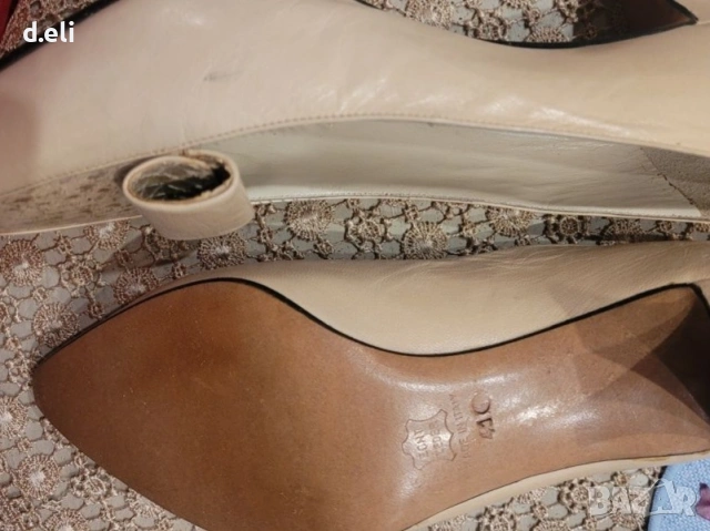 НОВО! Saint Laurent и Max Mara ( Intrend) Original Size 41.5 100% Кожа Страхотни нови обувки, снимка 9 - Дамски елегантни обувки - 54559771