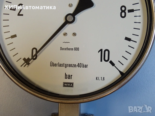 Манометър мембранен WIKA Duratherm 600 Ф160 0-10Bar manometer, снимка 3 - Резервни части за машини - 54508440