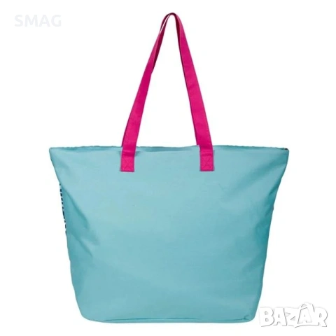 Плажна чанта тюркоаз Summer Vibes с несесер 58x22x39см_1192176, снимка 3 - Чанти - 54761800