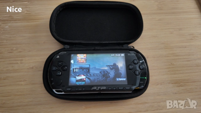 PSP + 64GB карта с игри + нова батерия + зарядно + калъф , снимка 8 - PlayStation конзоли - 54428638