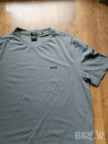 BOSS Stretch-cotton T-shirt with logo - страхотна мъжка тениска Л КАТО НОВА, снимка 5 - Тениски - 54078499
