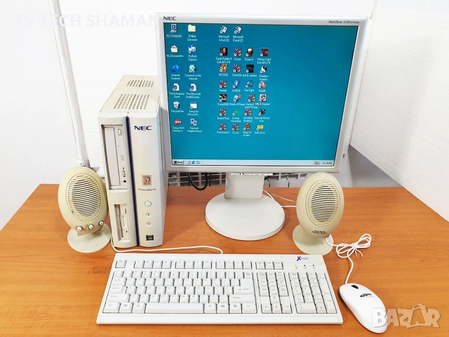 ⭐Продавам ретро компютър NEC PowerMate с инсталиран Windows 98 и 23класически игри⭐, снимка 4 - Антикварни и старинни предмети - 55062720