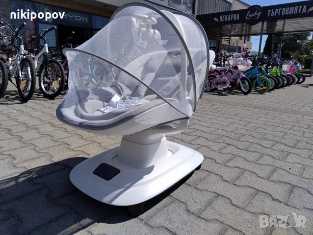 CANGAROO Електрическа люлка HERA светлосив