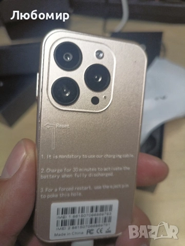 Мини телефон за деца/студенти, 3-инчов дисплей, най-малкият телефон, Face ID/двойна камера , снимка 8 - Други - 52249786
