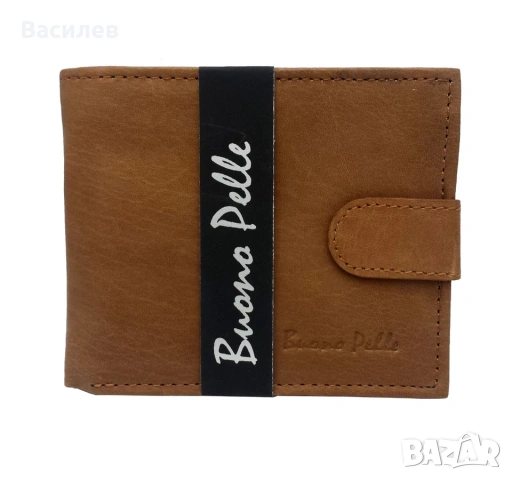 Buono Pelle оригинален мъжки портфейл портмоне естествена кожа нос Англия