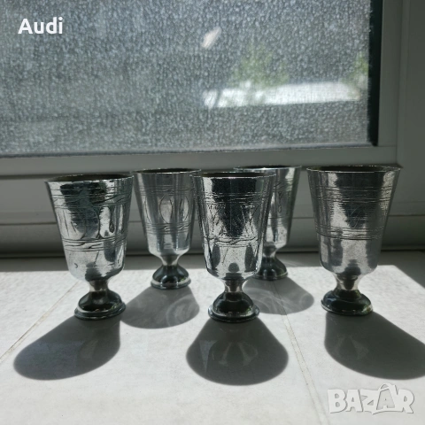 Старинни чаши 5 броя, снимка 7 - Други ценни предмети - 54337108