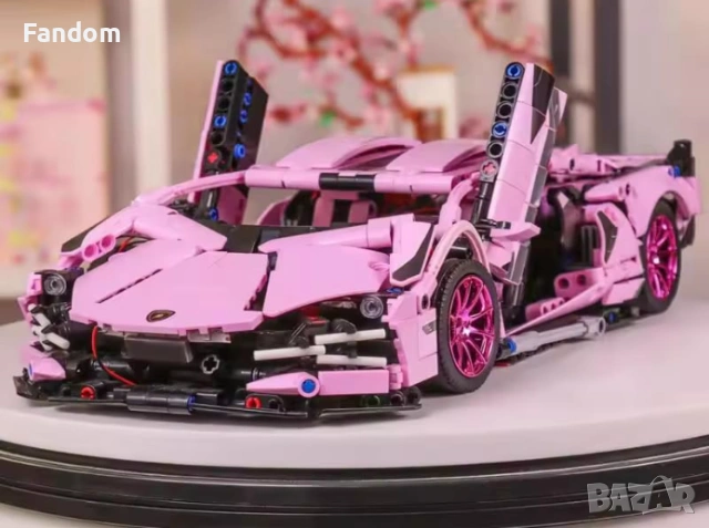 Тип Lego Сглобяема Състезателна Кола Sian 1215 части, снимка 4 - Конструктори - 52887897